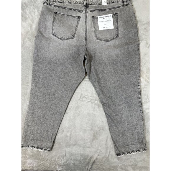 Good American Denim Jeans Gray High Rise Straight Women’s Plus Size 24 - Picture 14 of 16